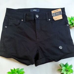 Aero NWT Seriously Stretchy High Rise Midi Shorts Size 12